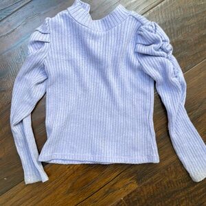 Janie and Jack purple blue  shimmer turtleneck long sleeve 3T sweater